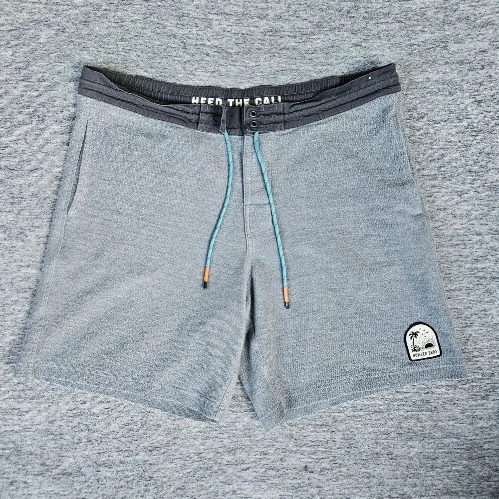 Howler Bros Shorts Men's 36 Gray Tranquilo Chillshorts Beachy Casual Comfort